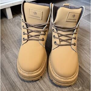 Cahhrrn Ladies Martin Boots Fashion Sport Boots In Brown 6.5-7 Eu 37